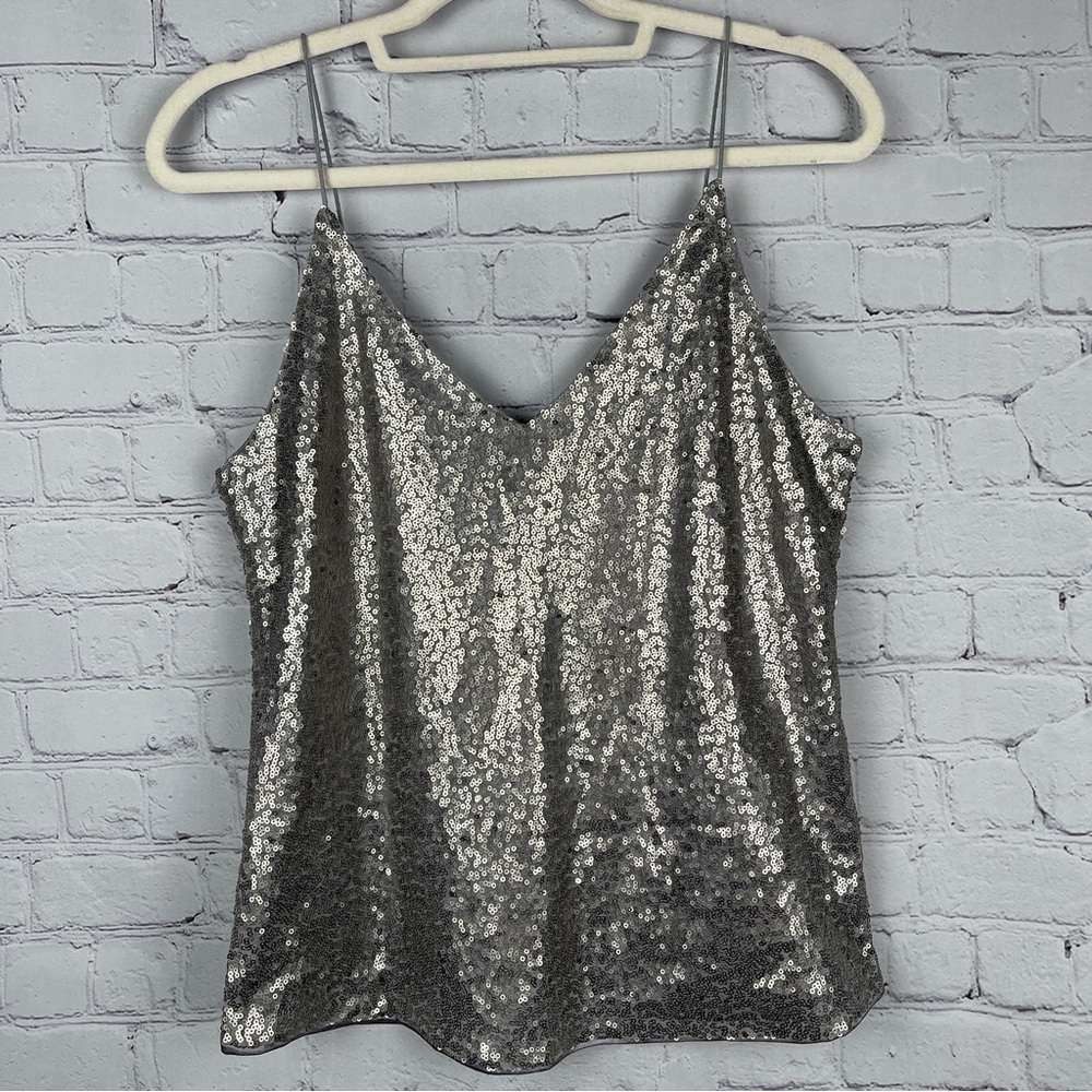 SHEIN sequin spaghetti strap cami, size S